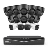 1080p 16 Channel 16 Camera Outdoor Wired Security System, Smart Motion Detection, 100 ft Infrared Night Vision, IP67 Weatherproof